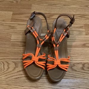 Coach Wedge Sandals, Size 5